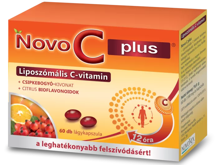 Arany Sas Gyógyszertár - Novo c plus liposzomalis c-vitamin csipkebogyó kapszula 60x